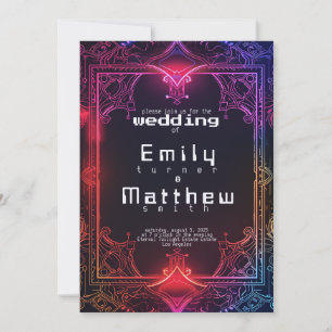 Invitación Boda de Fusión Ciber-Medieval