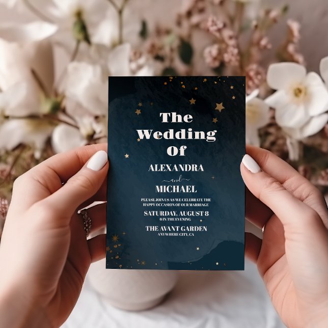 Invitación Boda de Galaxia Celestial de Night Star (Subido por el creador)