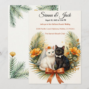 Invitación Boda de Gatos de California