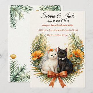 Invitación Boda de Gatos de California