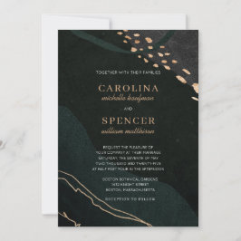 Invitación Boda de Geode metálico