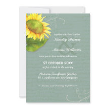 Boda de girasol amarillo jade gris