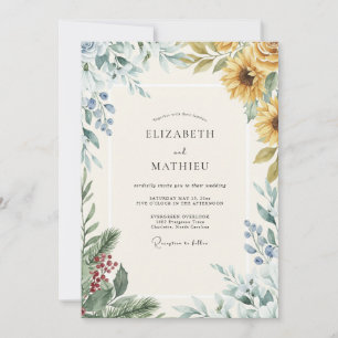 Invitación Boda de Girasol de Amber Berry