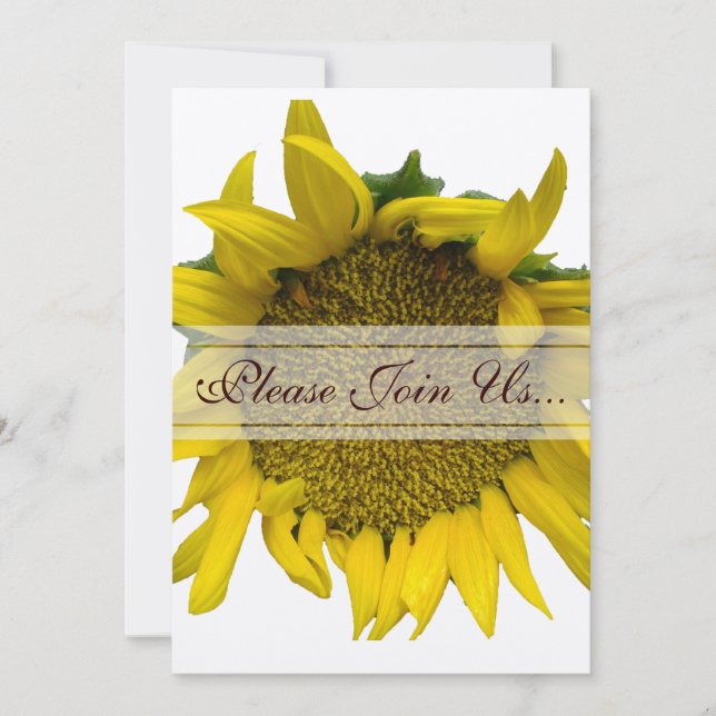 Invitación Boda de girasol II (Anverso)