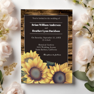 Invitación Boda de girasol ruso