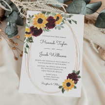 Boda de girasol ruso y Rosas