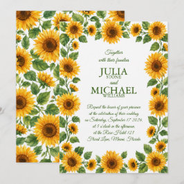 Invitación Boda de Girasoles