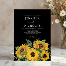 Boda de girasoles florales elegantes
