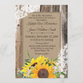 Invitación Boda de girasoles rusos