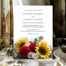 Boda de Girasoles y Rosas Rústicos