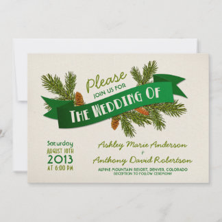 Invitación Boda de glamour de canto de canalizaciones de cana