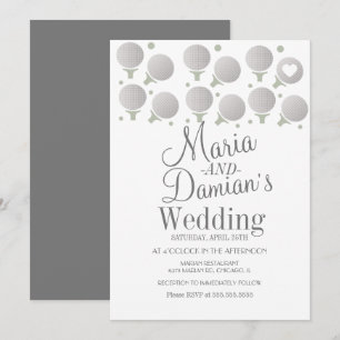 Invitación Boda de Golf Deportes Puntos y Tees