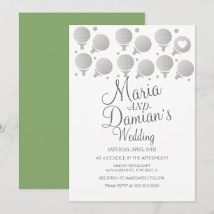 Invitación Boda de Golf Deportes Puntos y Tees