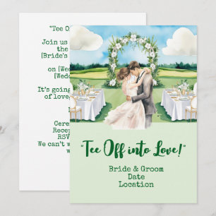 Invitación Boda de Golf en el campo de golf