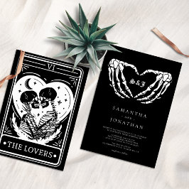 Invitación Boda de Gótico Black Tarot
