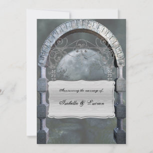 Invitación Boda de Gótico de vampiros de la plaza del Arco Gó