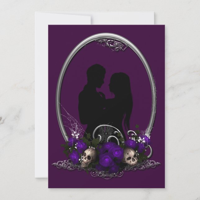Invitación Boda de Gótico de vampiros de la Unión Oscura (Anverso)