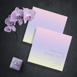 Invitación Boda de gradiente de estado de ánimo Pastel Dawn I