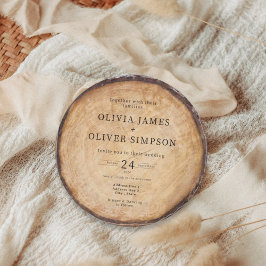 Invitación Boda de granero rústico