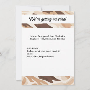 Invitación Boda de granja vaca púrpura