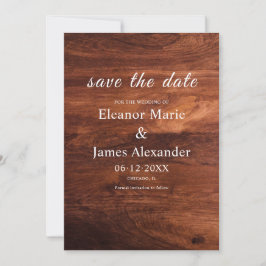 Invitación Boda de Grano de Granero de Madera Rústica