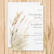 Boda de Grass Rustic Boho Dried Tan