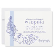 boda de guerra tropical azul