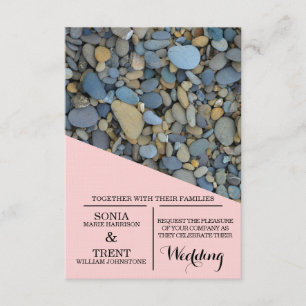 Invitación Boda de guijarros de River Stones