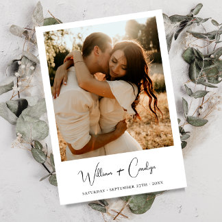 Invitación Boda de guión de caligrafía clásica