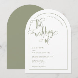 Invitación Boda de guión de caligrafía manuscrita de sabio mo