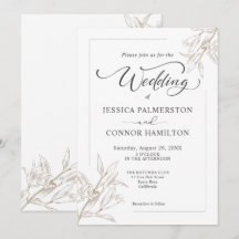 Boda de guión de caligrafía simple elegante