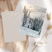Boda de guión de nieve de bosque de Winter Wonderl