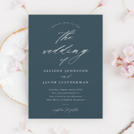 Invitación Boda de guión simple