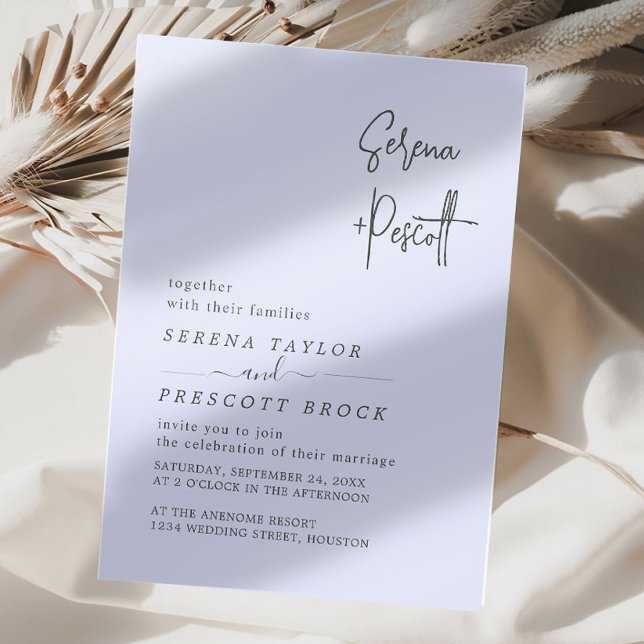 Invitación Boda de guión simple  (Subido por el creador)