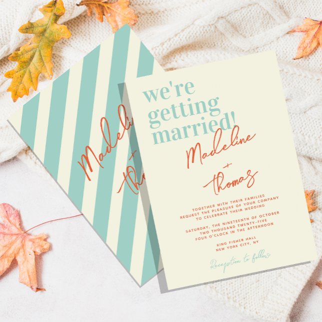 Invitación Boda de guiones caprichosos de Summer Pastel clási (Subido por el creador)