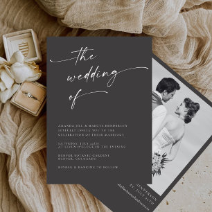 Invitación Boda de guiones de caligrafía moderna de BLAIRE