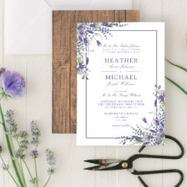 Invitación Boda de guiones de madera de Eucalyptus Classic La
