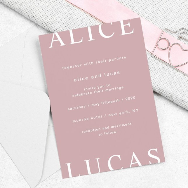 Invitación Boda de guiones elegantes de diseño ultramoderno (Subido por el creador)