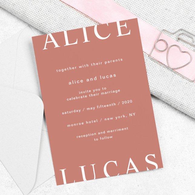 Invitación Boda de guiones elegantes de diseño ultramoderno (Subido por el creador)