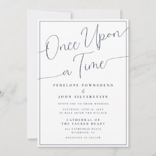 Invitación Boda De Guiones Minimalista De Una Vez