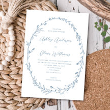 Boda de guirnaldas de flores silvestres azul turqu