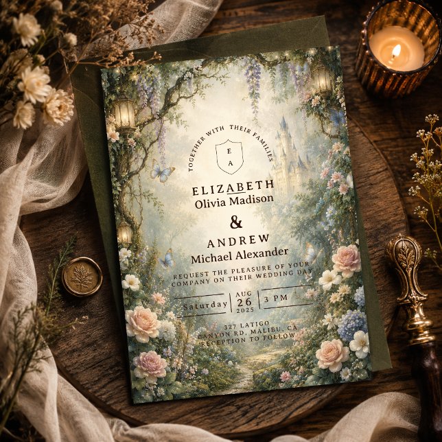 Invitación Boda de Hadas del Bosque Caprichoso (Subido por el creador)
