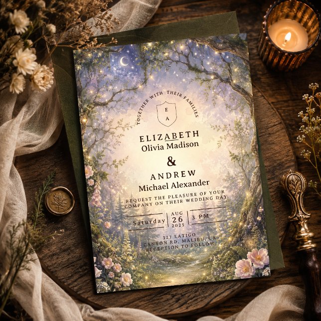 Invitación Boda de Hadas del Bosque Encantado (Subido por el creador)