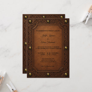 Invitación Boda de Halloween Celta Gótica