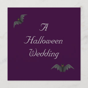 Invitación Boda de Halloween - dúo del palo [a]