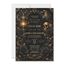 Boda de Halloween Gótica Rosa Negra