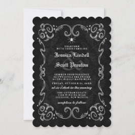Invitación Boda de Halloween "Junto con" RECEPCIÓN