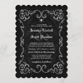 Invitación Boda de Halloween "Junto con" RECEPCIÓN