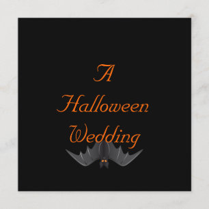 Invitación Boda de Halloween - (palo colgante)