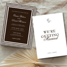 Boda de Harlequín de color marrón chocolate